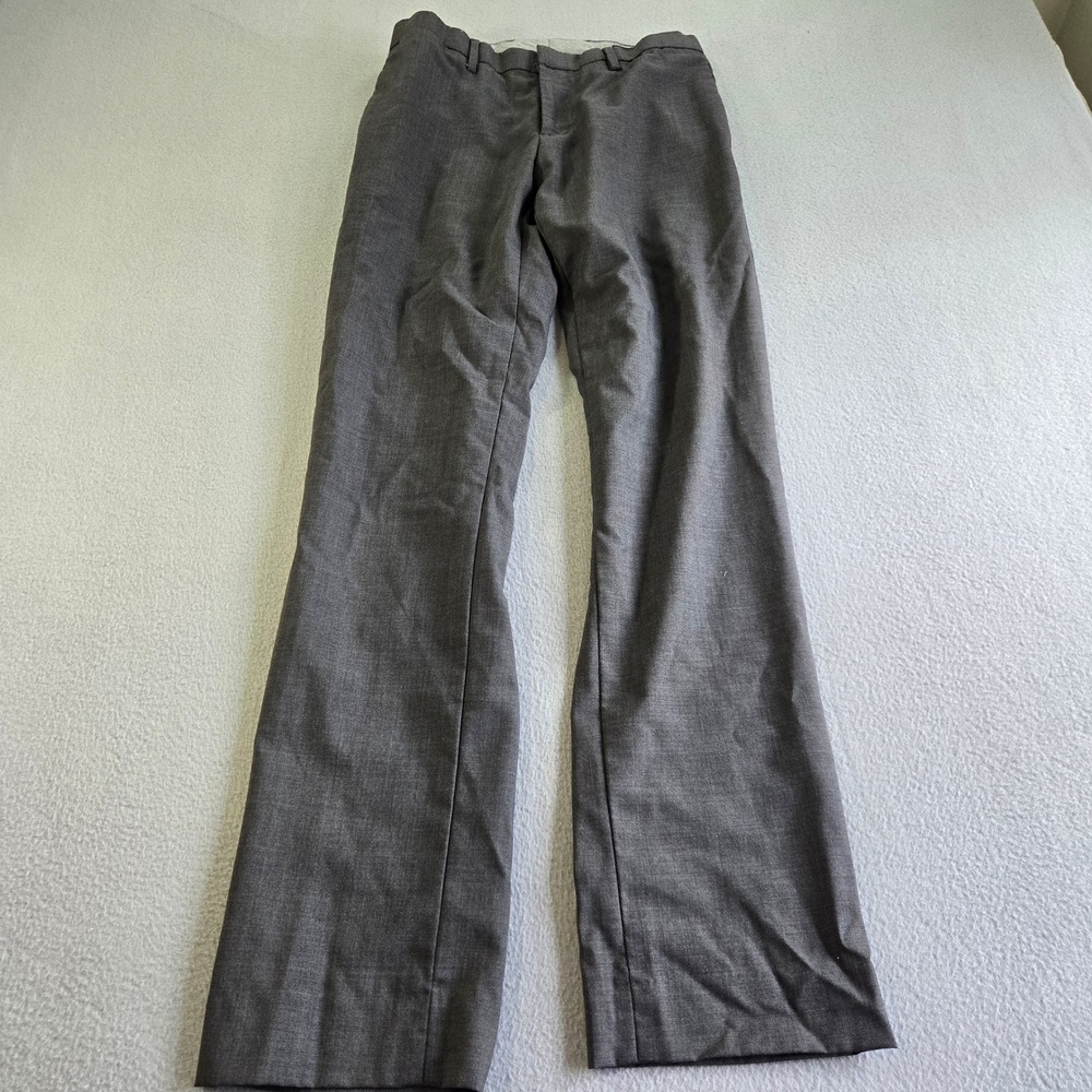 Banana Republic Dress Pants Mens 28x32 Grey Classic Fit 100% Wool Trousers